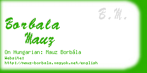 borbala mauz business card
